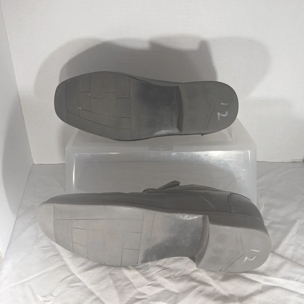 Alfani Nate Black Square‎ Toe Mens Dress Shoes Loafers Size 9W